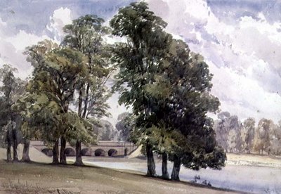 View on the Serpentine, Hyde Park by William Callow